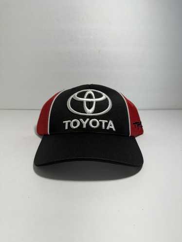 Toyota Racing Logo NASCAR Adjustable Hat Cap Gray Stretch