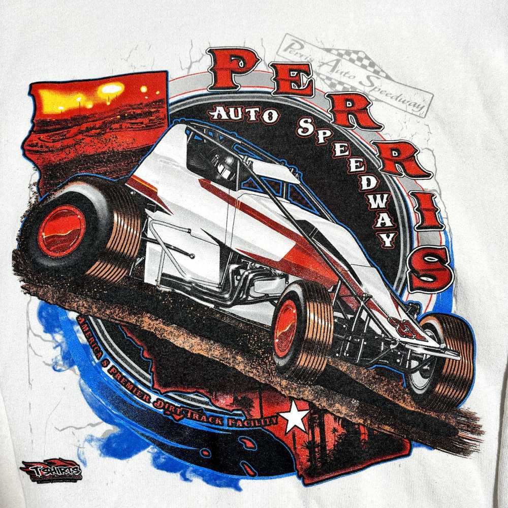 Fruit Of The Loom VTG Perris Auto Speedway Dirt R… - image 2