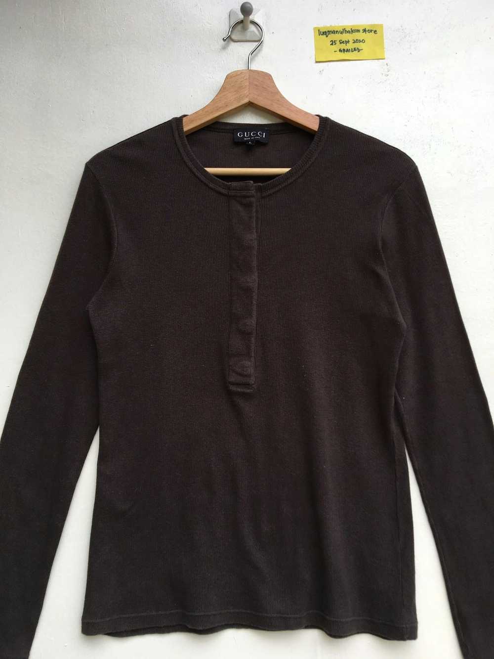 Gucci Vintage 90s Gucci Longsleeve Button Up Shirt - image 4