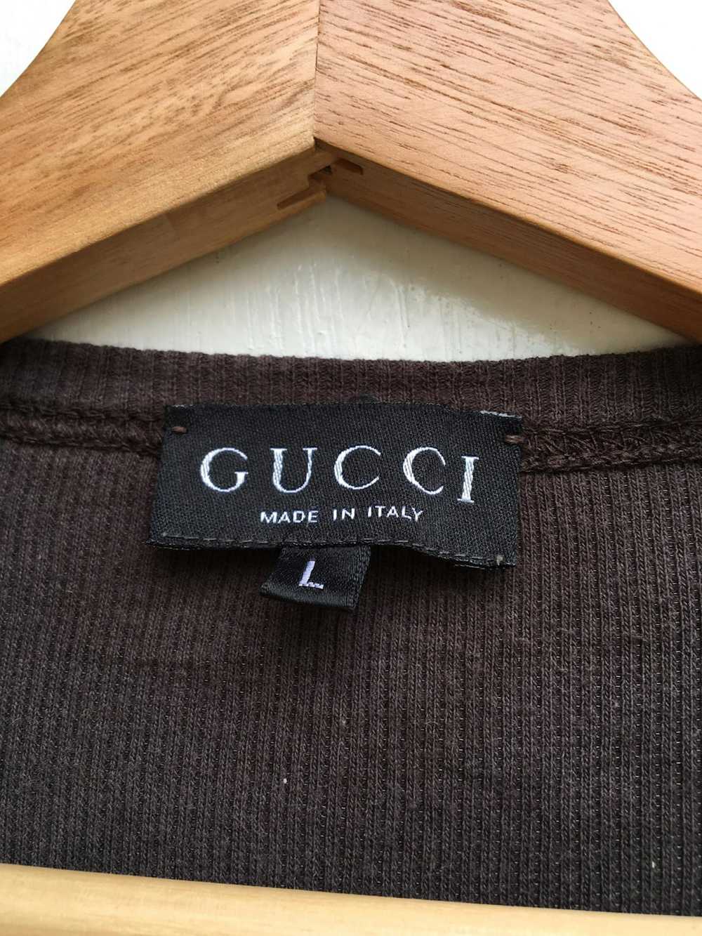 Gucci Vintage 90s Gucci Longsleeve Button Up Shirt - image 6