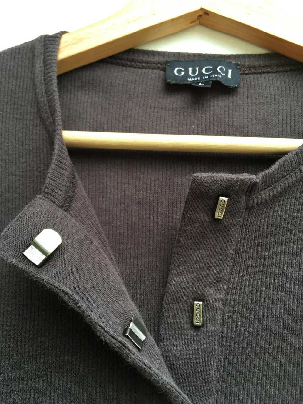 Gucci Vintage 90s Gucci Longsleeve Button Up Shirt - image 7