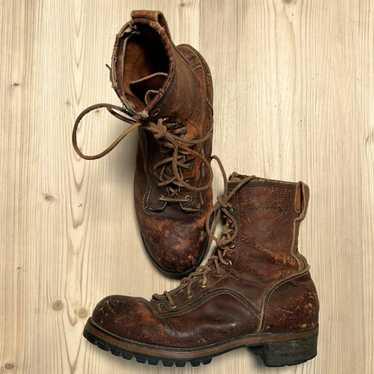 Vintage Starwartz Distressed Logger Boots - image 1