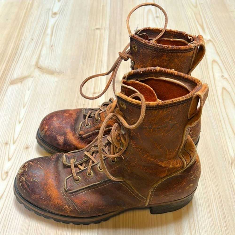 Vintage Starwartz Distressed Logger Boots - image 3