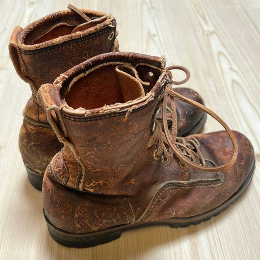 Vintage Starwartz Distressed Logger Boots - image 5