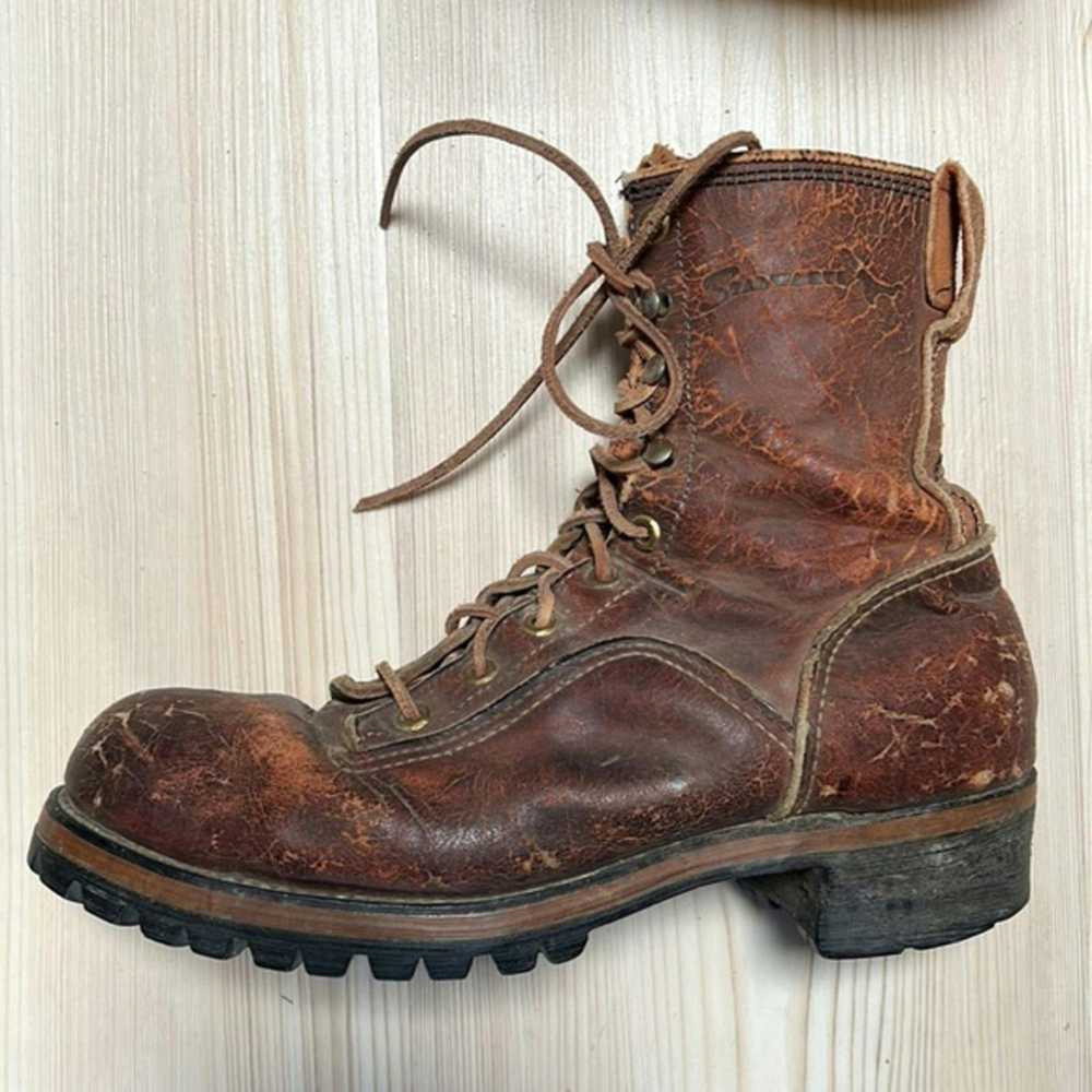 Vintage Starwartz Distressed Logger Boots - image 7