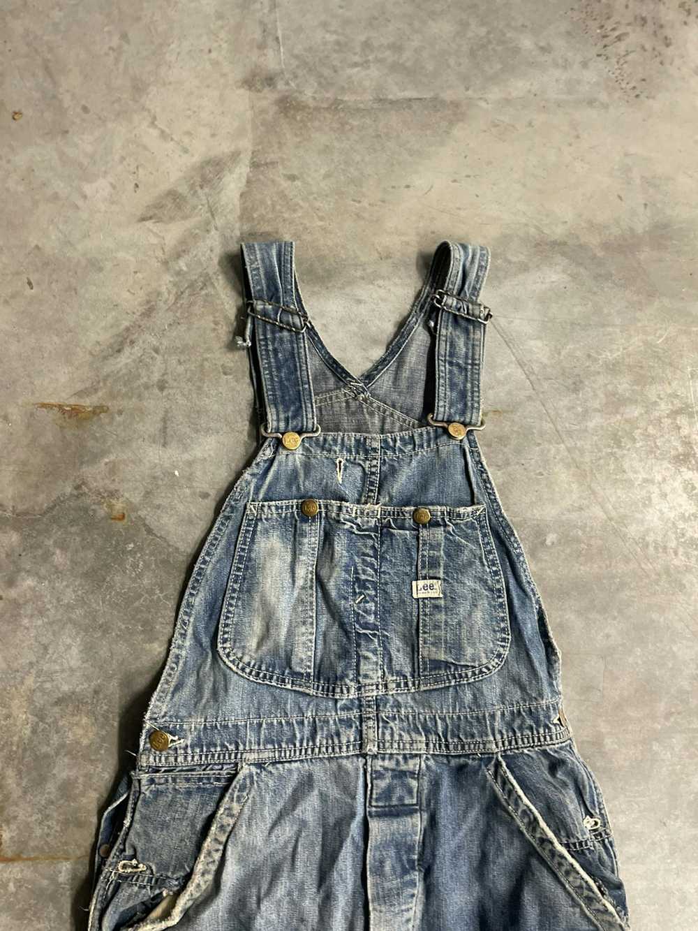 Lee × Vintage Vintage 50s Lee Repaired Overalls (… - image 3