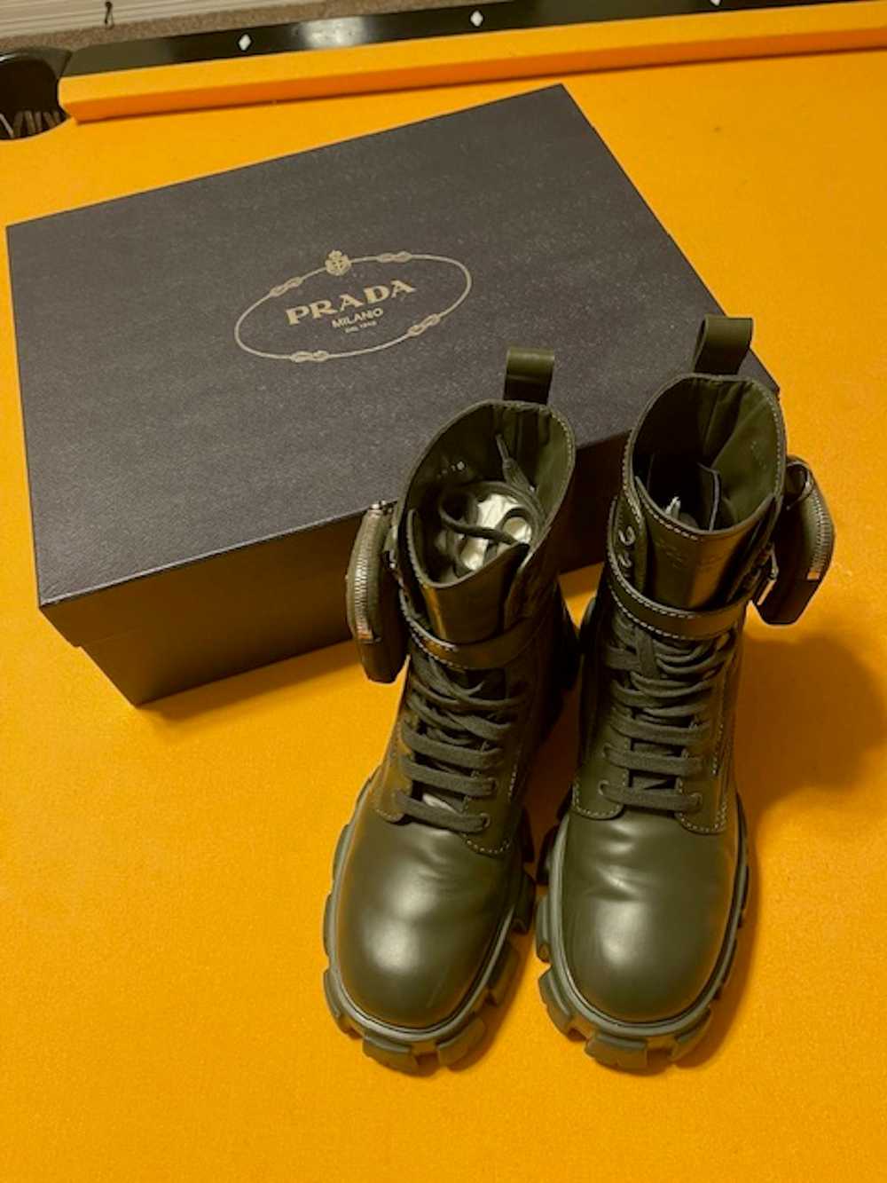 Prada Men’s Prada Monolith Brushed Leather boots … - image 2