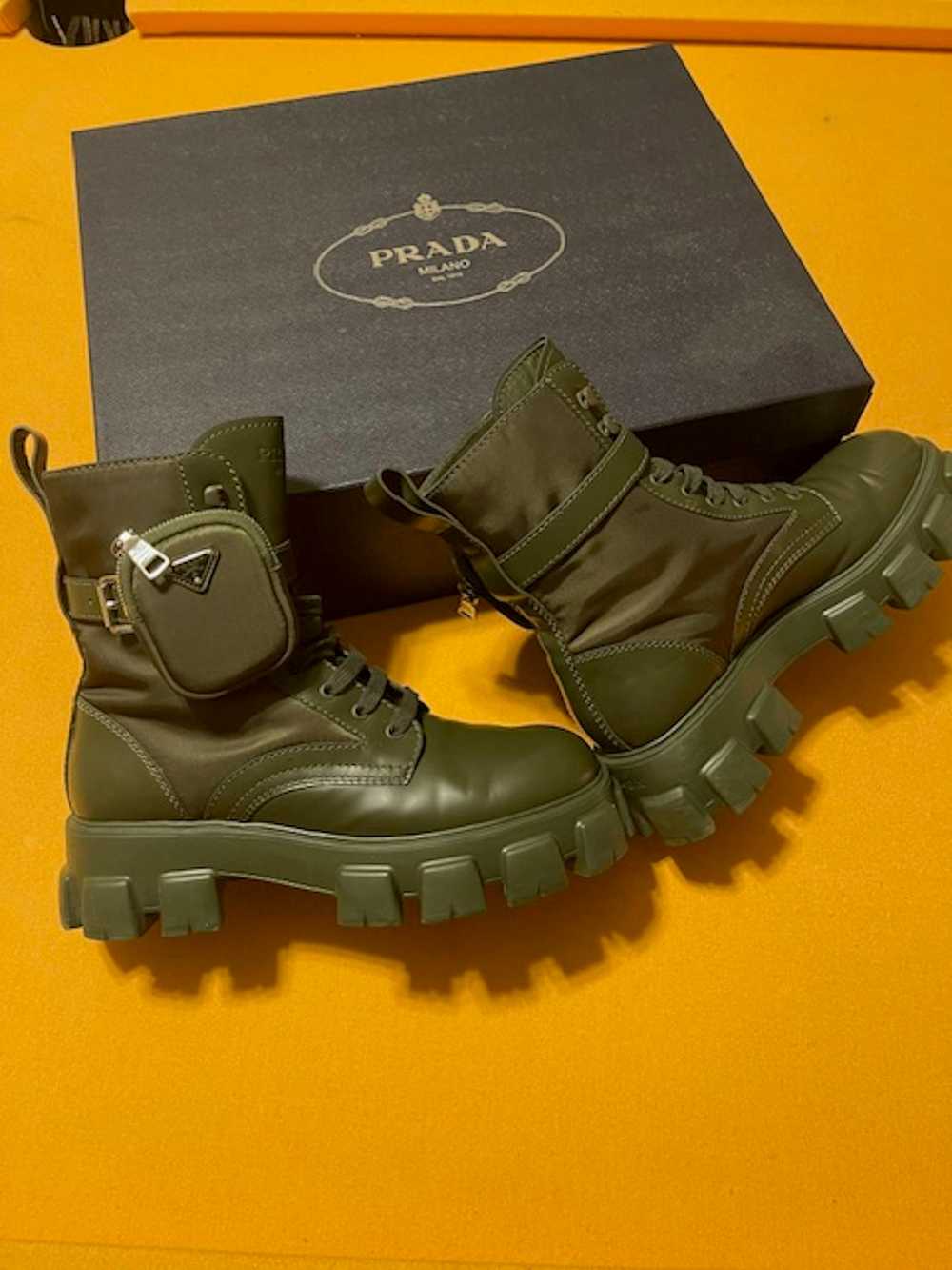 Prada Men’s Prada Monolith Brushed Leather boots … - image 3
