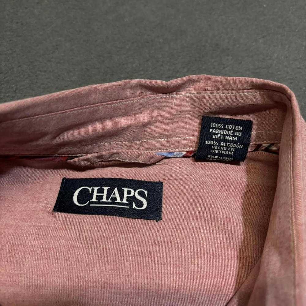 Chaps Chaps Mens Dress Shirt Large - image 2