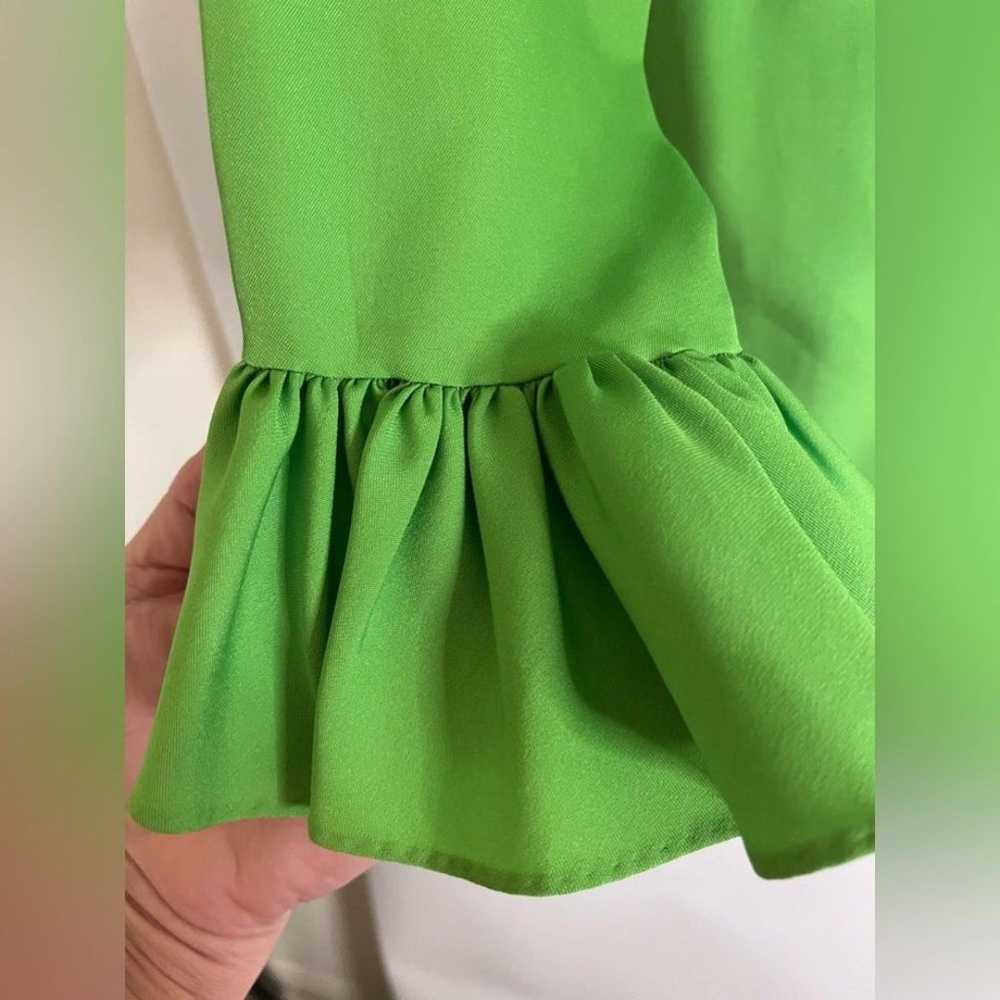 Vintage Rhoda Lee Blouse in a beautiful lime gree… - image 4