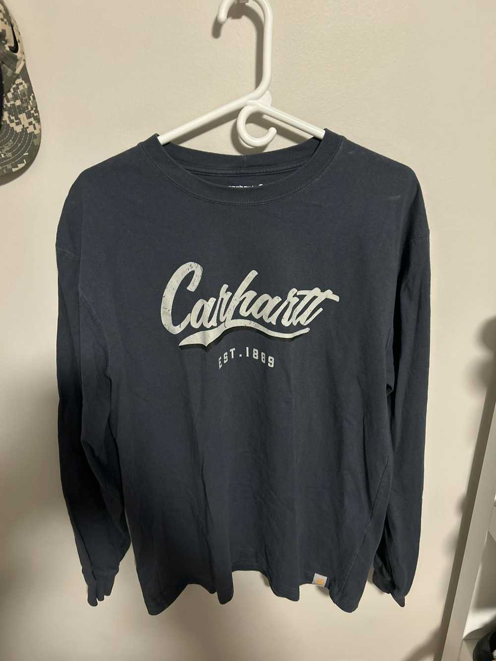 Carhartt × Streetwear Carhartt logo spellout Long… - image 3