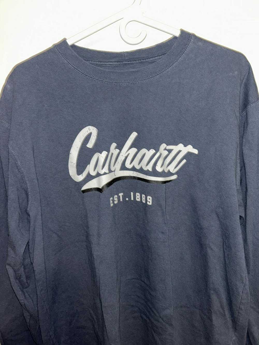 Carhartt × Streetwear Carhartt logo spellout Long… - image 4