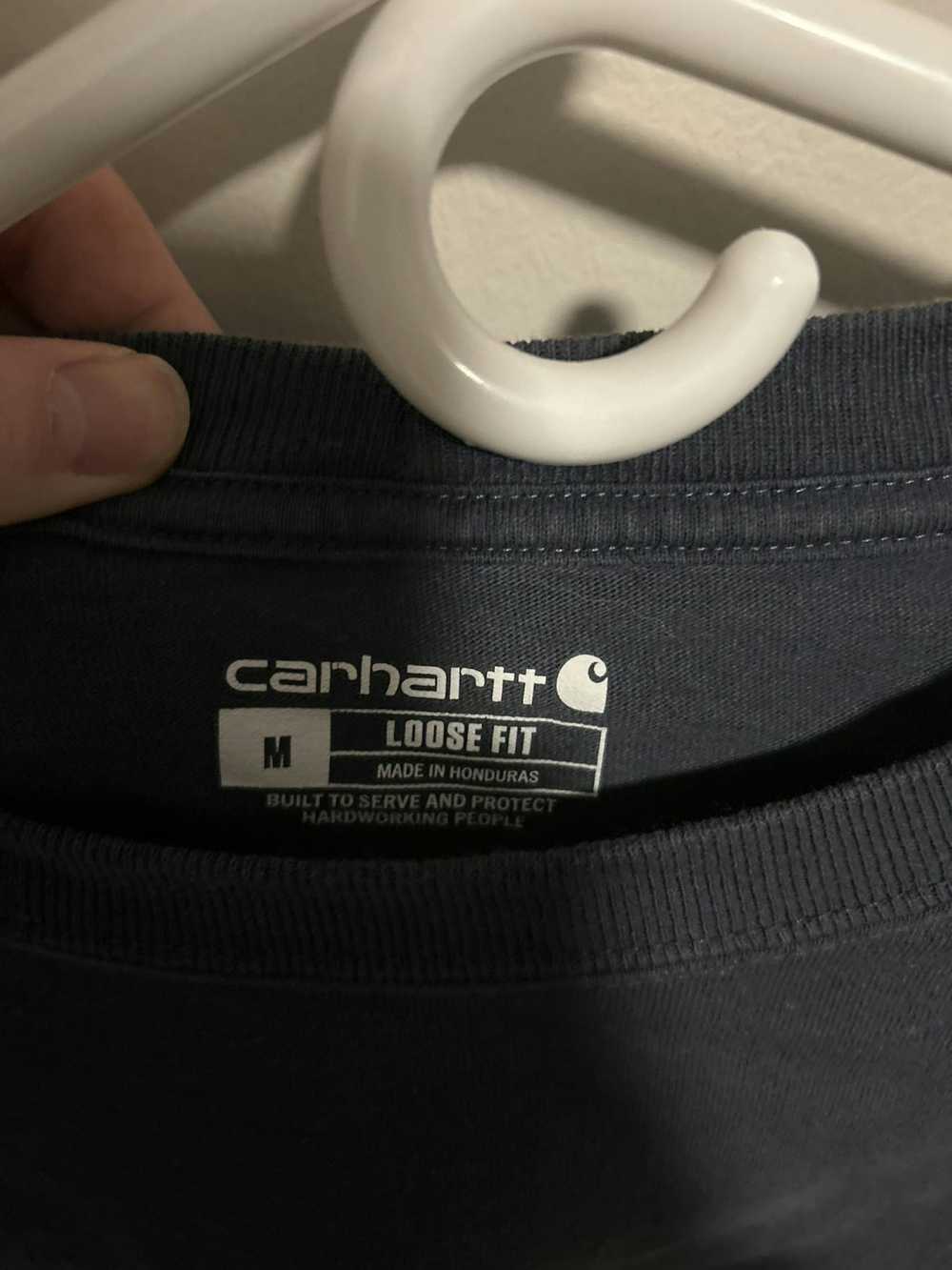 Carhartt × Streetwear Carhartt logo spellout Long… - image 5