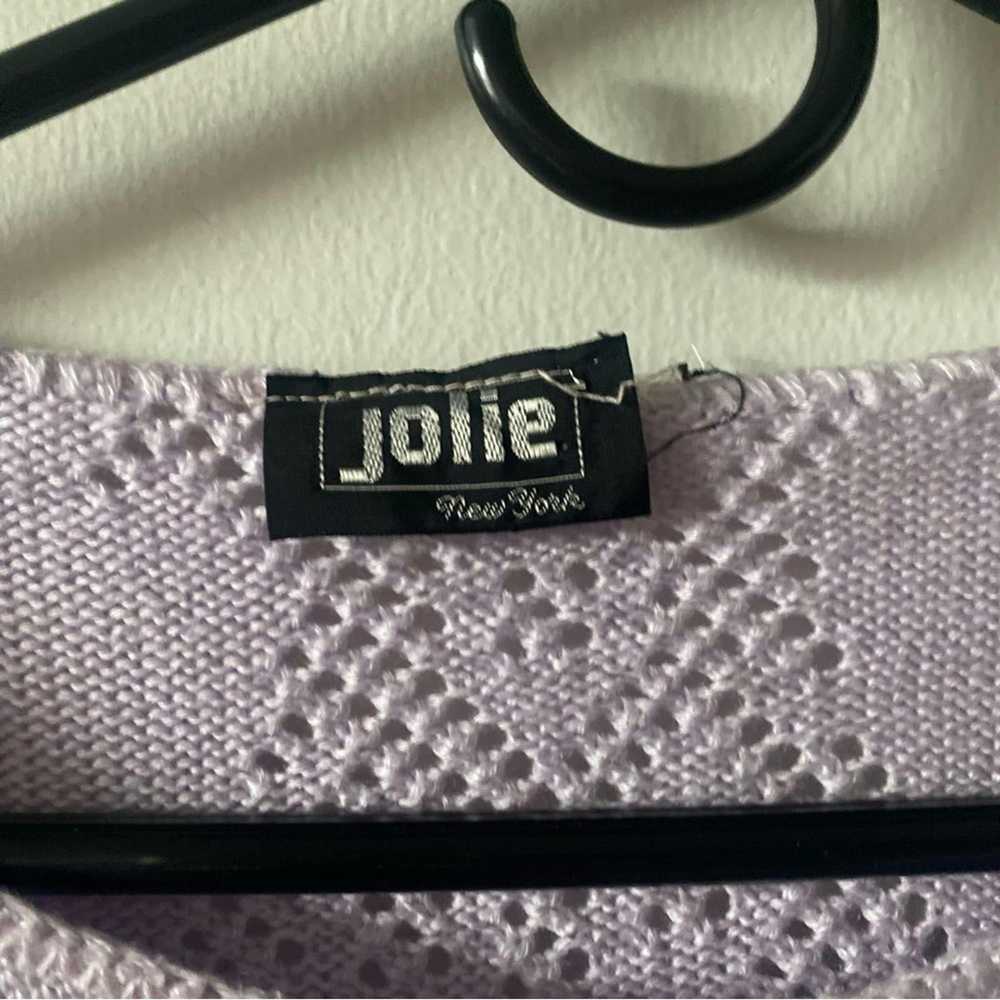 Vintage VTG Jolie New York Lavender Pearl Button … - image 5