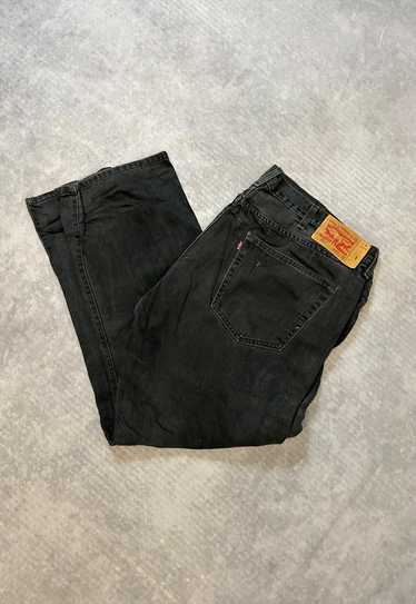 Levi's 501 Men's Original Button Fly Regular Fit Straight Leg Denim Jeans,  Black