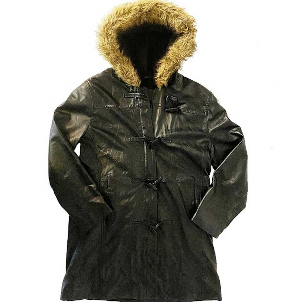 Other Parka Genuine Leather Jaclyn Smith Toggle C… - image 1