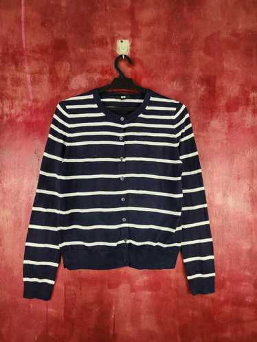 Cardigan × Japanese Brand × Uniqlo Uniqlo Navy Bl… - image 1