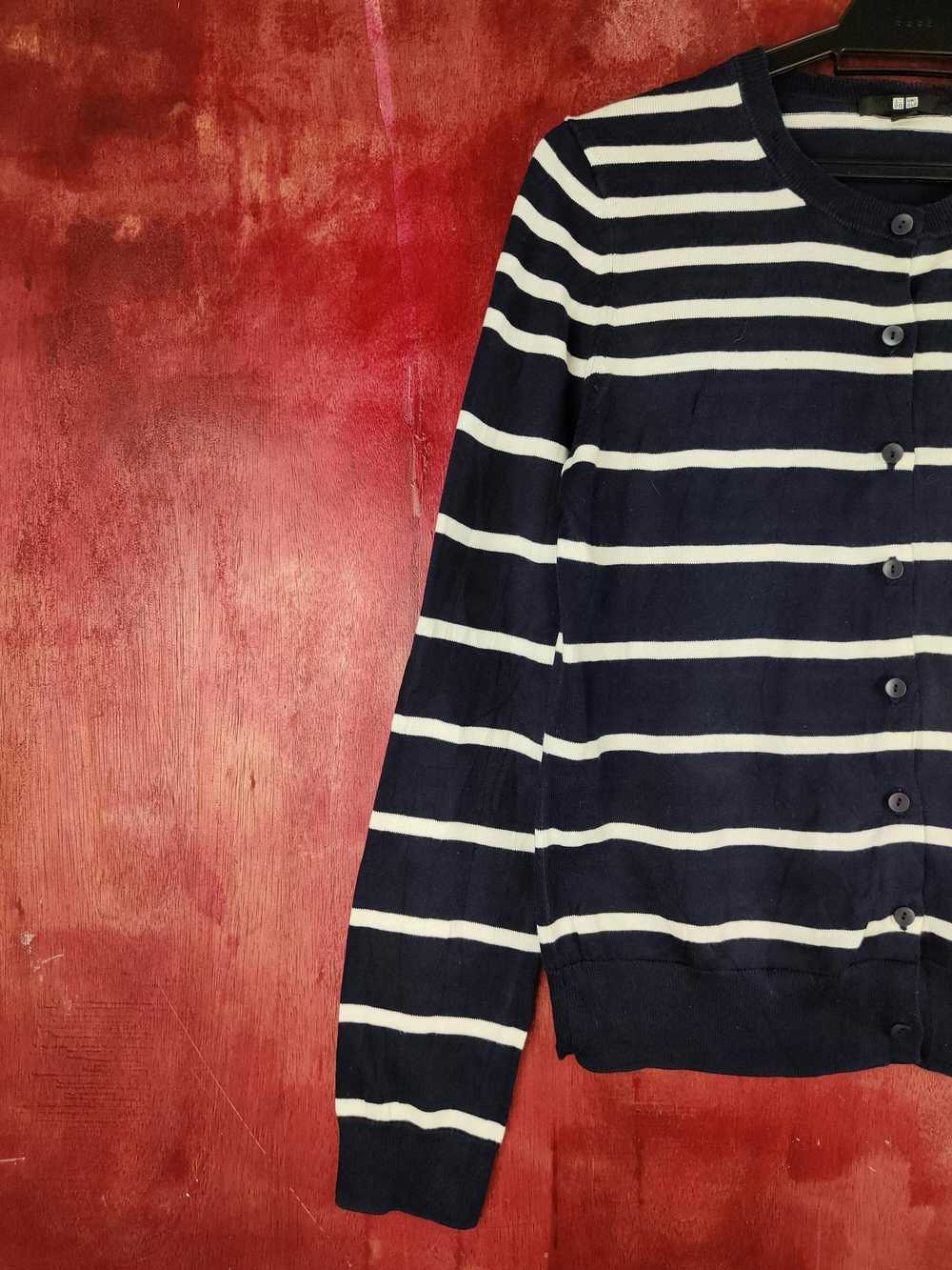 Cardigan × Japanese Brand × Uniqlo Uniqlo Navy Bl… - image 3