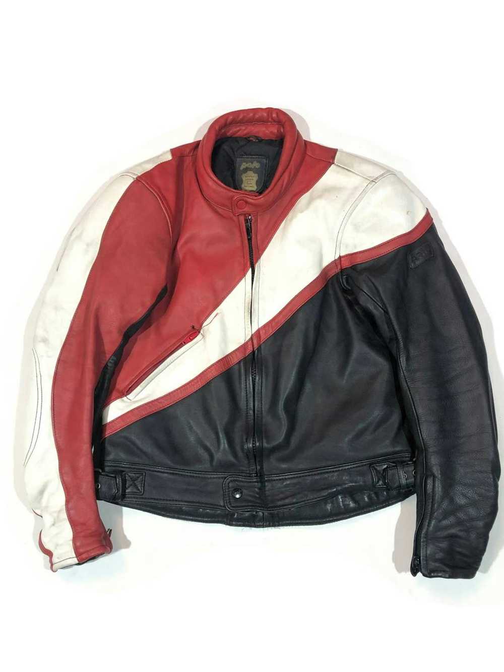 Avant Garde × Leather Jacket × Racing Polo Racing… - image 1