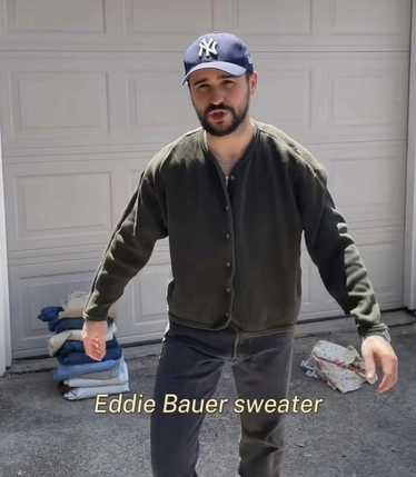 Eddie Bauer × Streetwear × Vintage Ribbed Knitted 