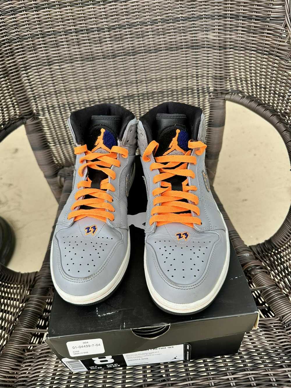 Nike Air Jordan 1 Wolf Grey/Orange - Gem