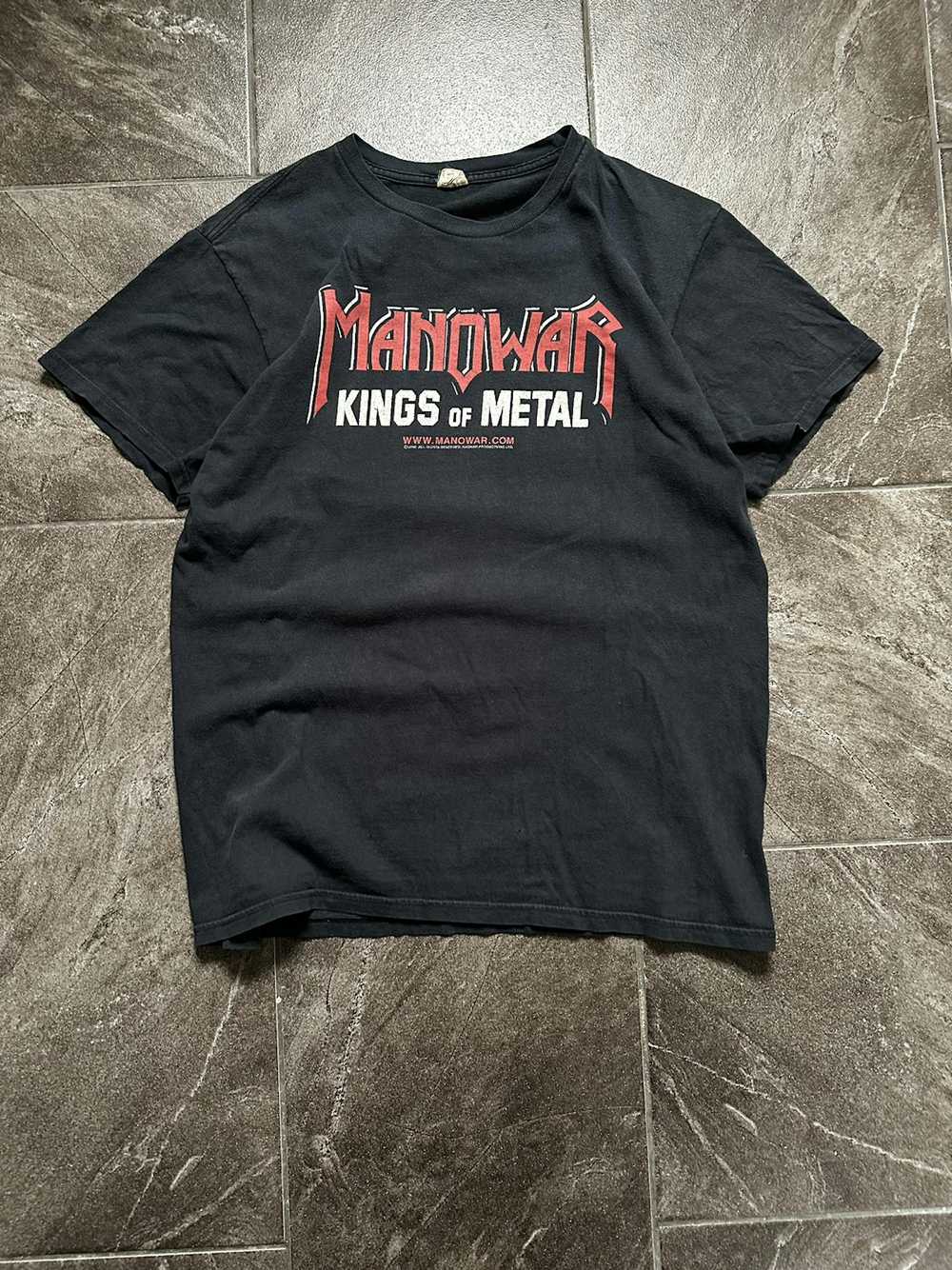 Band Tees × Vintage Y2K Vintage Manowar Graphic T… - image 2