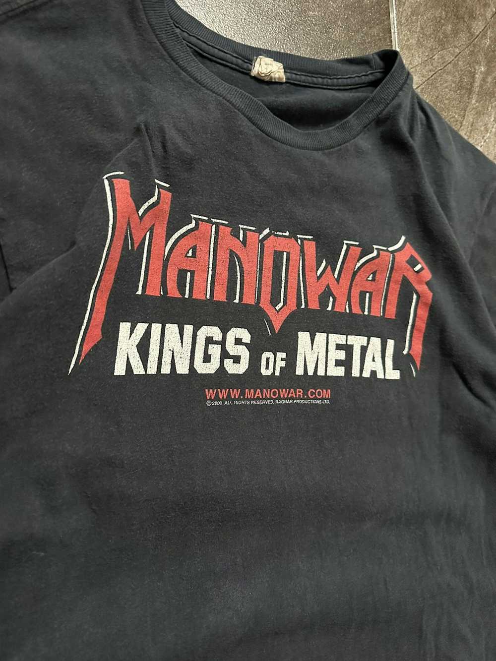 Band Tees × Vintage Y2K Vintage Manowar Graphic T… - image 3