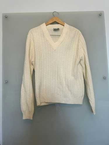 Avant Garde Avant Garde Vintage Cream Sweater - image 1