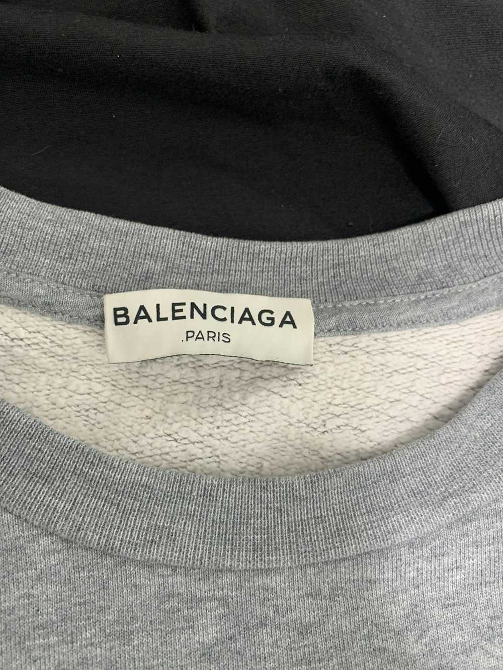 Balenciaga *Rare* Balenciaga Gray Long Sleeve Swe… - image 3
