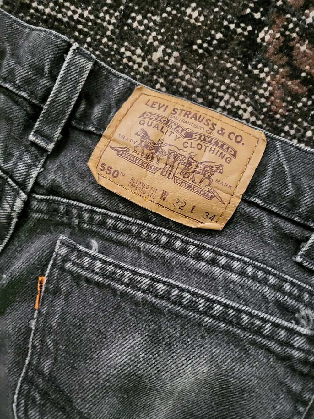 Levi's × Vintage Levis 550 orange tab jeans - image 2