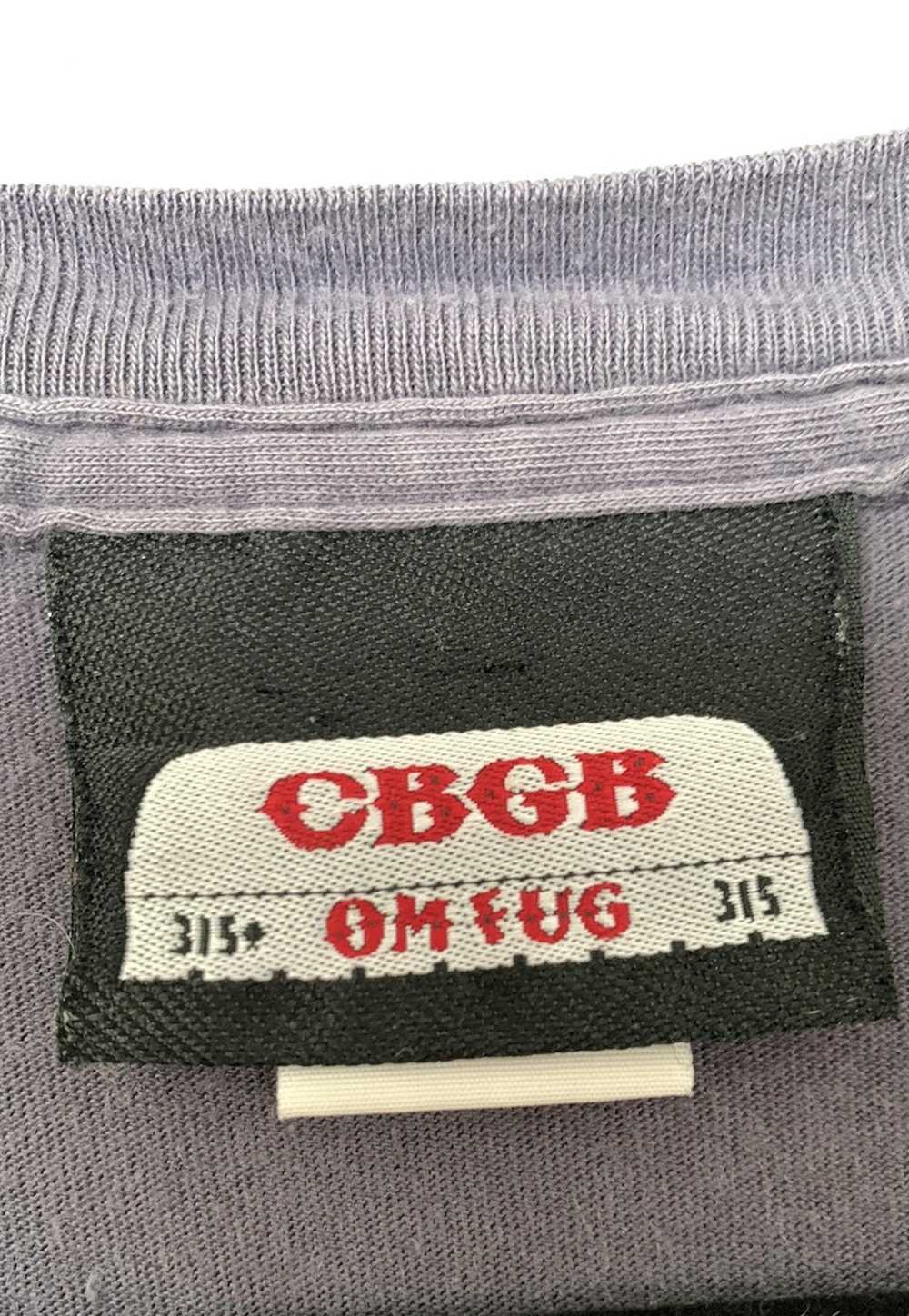 Vintage VIntage CBGB Omfug venue Grey Tshirt size… - image 4