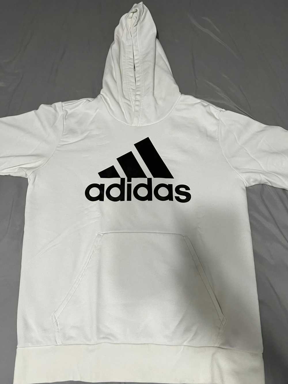 Adidas White logo hoodie - image 1