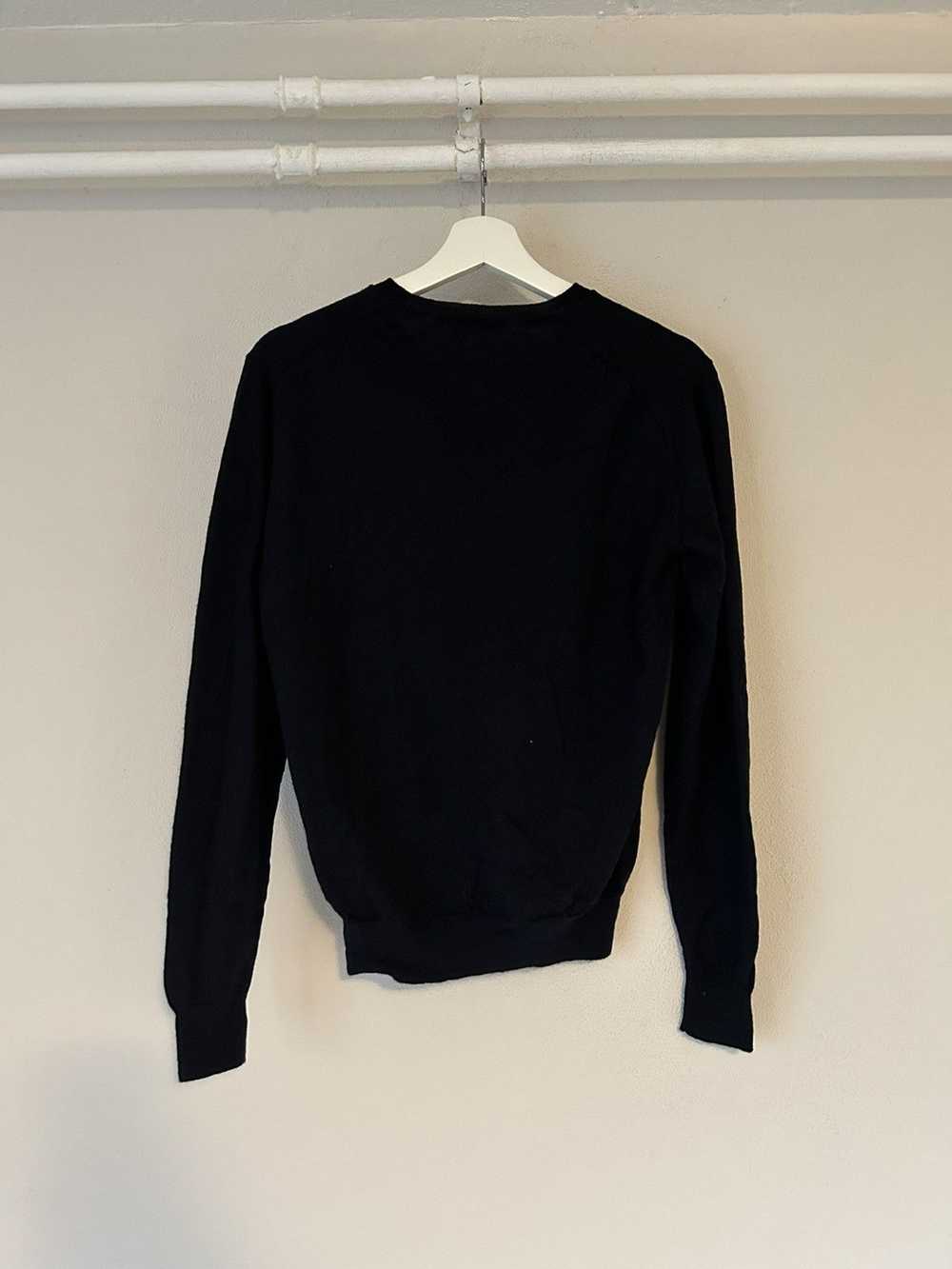Prada Navy Wool V-Neck Sweater - image 2