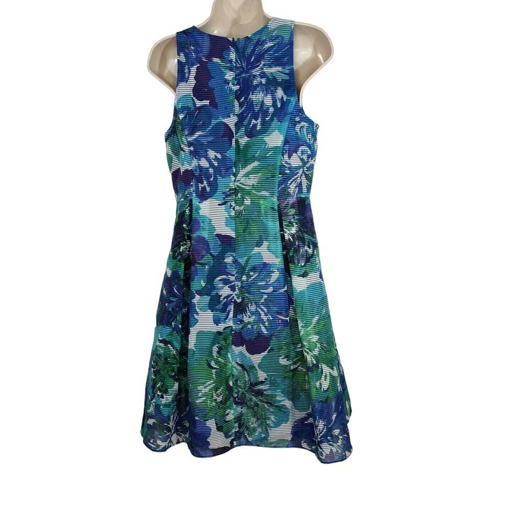 Adrianna Papell Adrianna Papell Blue Green Floral… - image 4