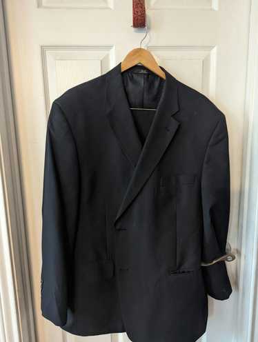 Haggar Haggar Black Suit with Light Pinstripe - image 1