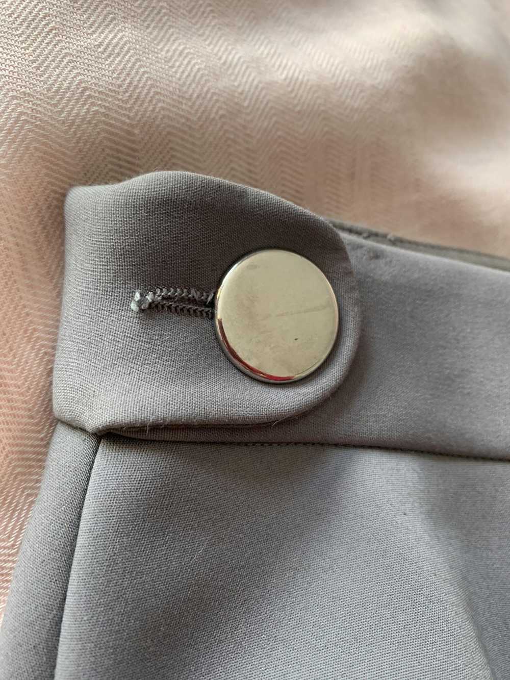 Viktor & Rolf $900 gray classic mini skirt chrome… - image 7