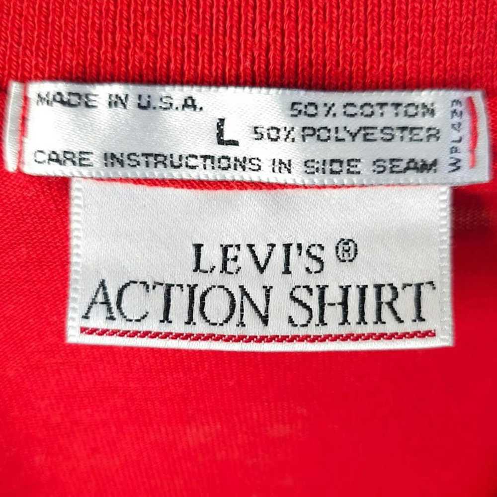 Vintage Vintage Levis Action Shirt Polo Mens Size… - image 5