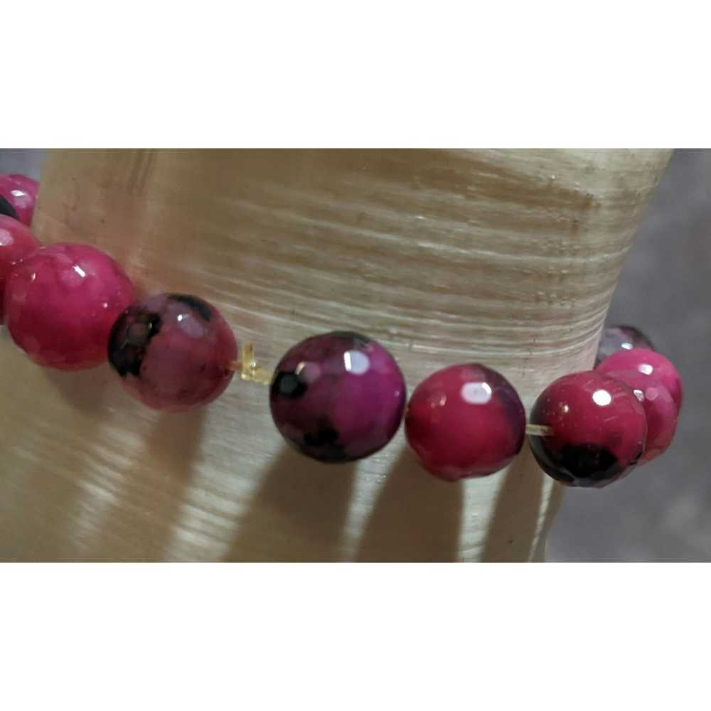 Other Pink Agate Religious Stretch Bracelet - image 5