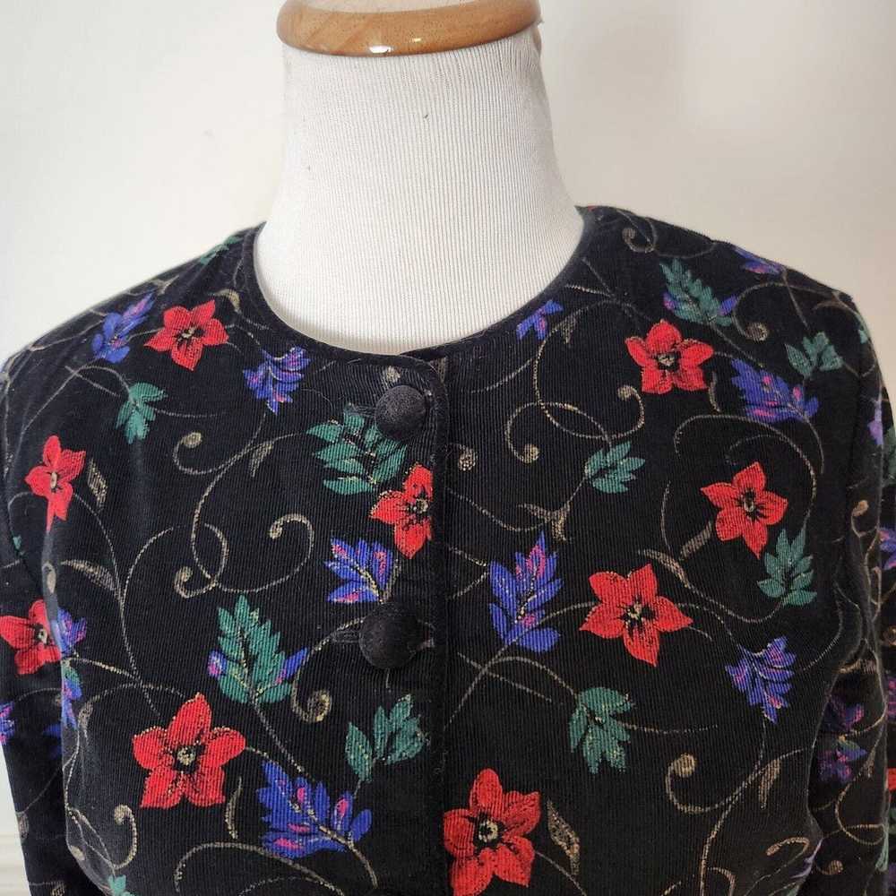 Vintage Talbots Dress Size 6 Womens Midi Floral C… - image 2