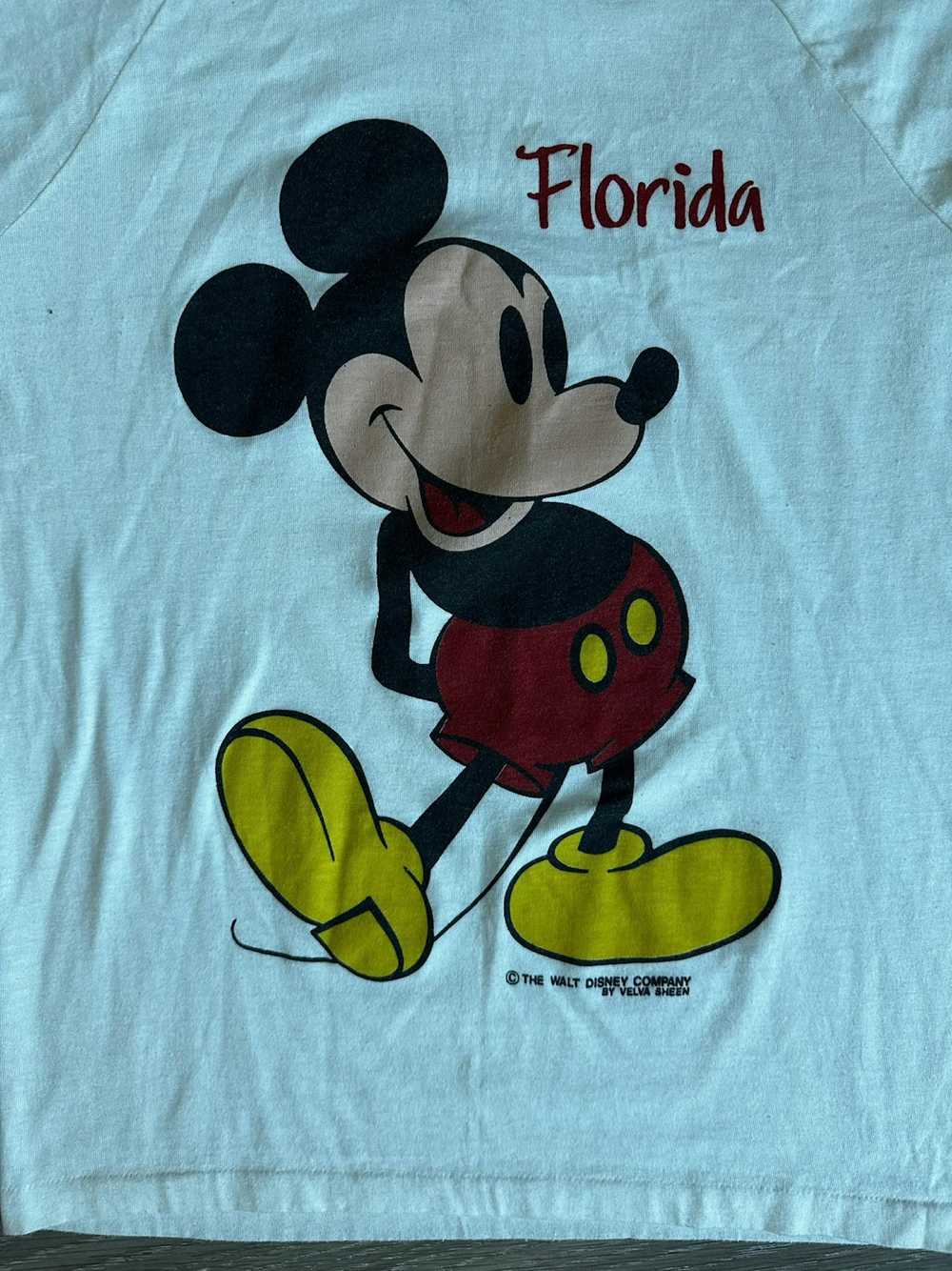 Velva Sheen Vintage Disney Mickey Mouse 70’s Velv… - image 2