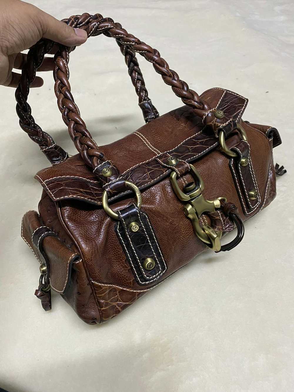 Leather × Vintage Francesco Biasia women’s handbag - image 4