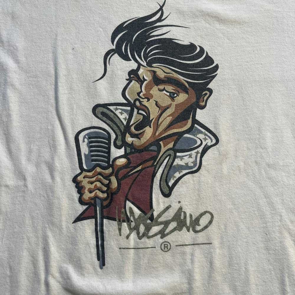 Mossimo Vintage 90s Mossimo Elvis Caricature Long… - image 2