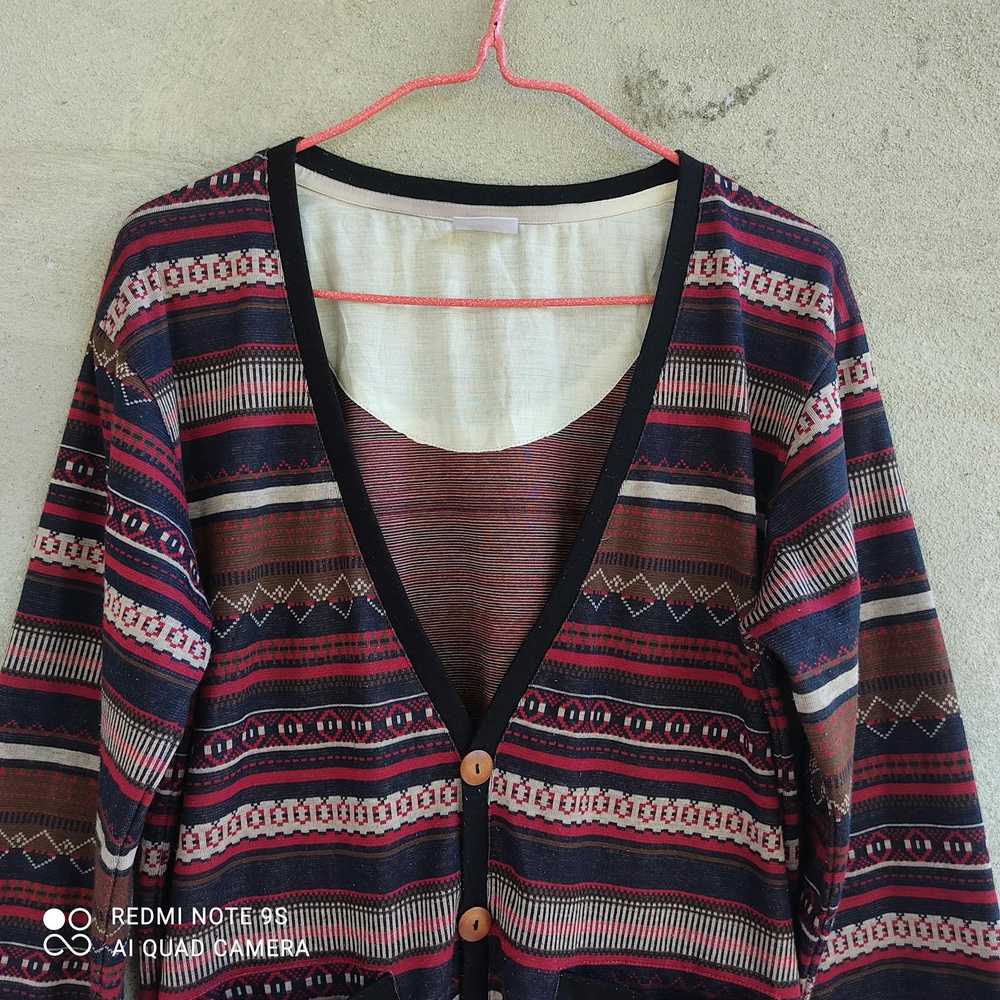 Cardigan × Japanese Brand × Navajo Near Brand Nav… - image 3