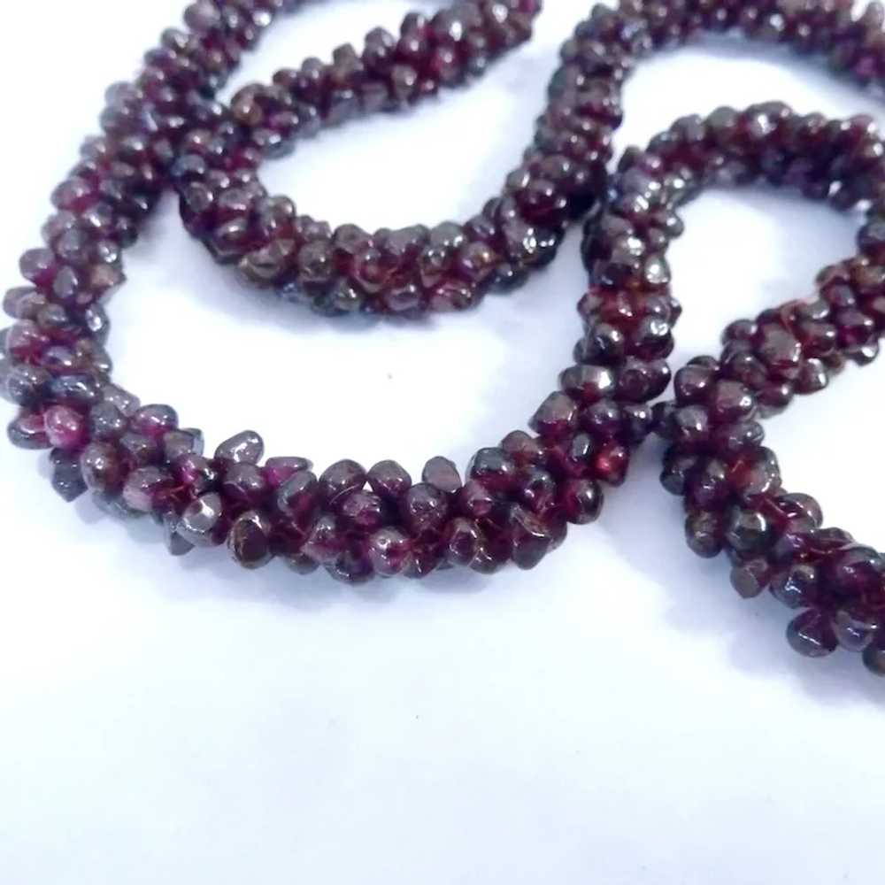 Garnet Bead Rope Necklace Endless - image 7