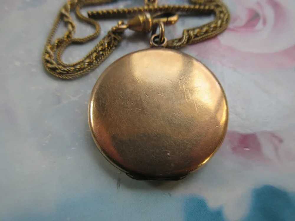 Antique Victorian Pocket Watch Chain Circular Pic… - image 4