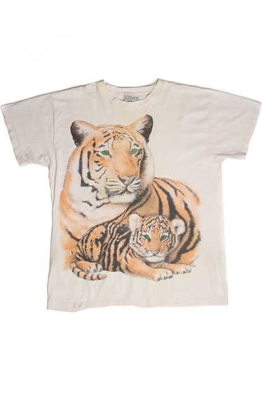 Vintage Tiger and Cub Graphic T-Shirt - image 1
