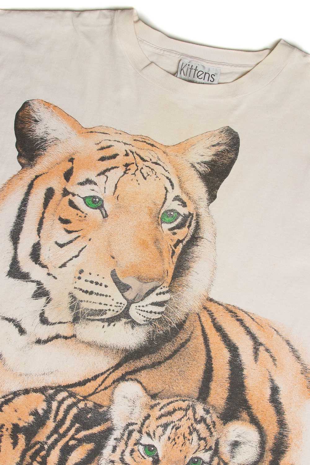 Vintage Tiger and Cub Graphic T-Shirt - image 2