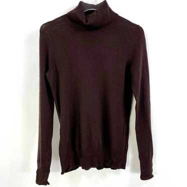 00s VICTOR ALFARO Vintage Brown Wool Turtleneck Sw