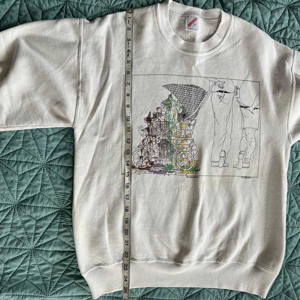 Jerzees Vintage Sweatshirt The Babysitters Graphi… - image 10
