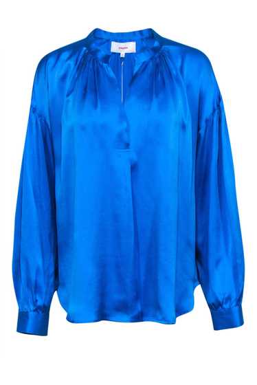 Xirena - Blue "Mayson" Silk Long Sleeve Blouse Sz 